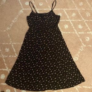 Celestial moon black dress